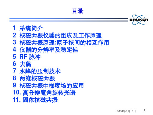 Bruker布鲁克工业用核磁共振