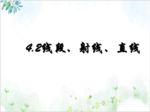 《直线、射线、线段》-PPT精美版人教版2