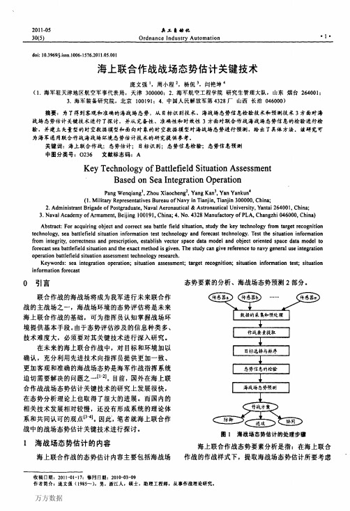 海上联合作战战场态势估计关键技术