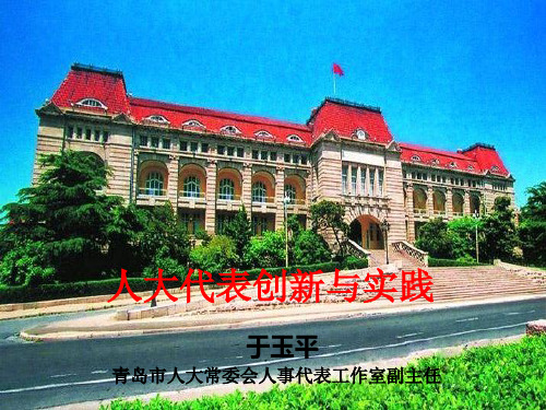 人大代表创新与实践于玉平青岛市人大常委会人事代表工作