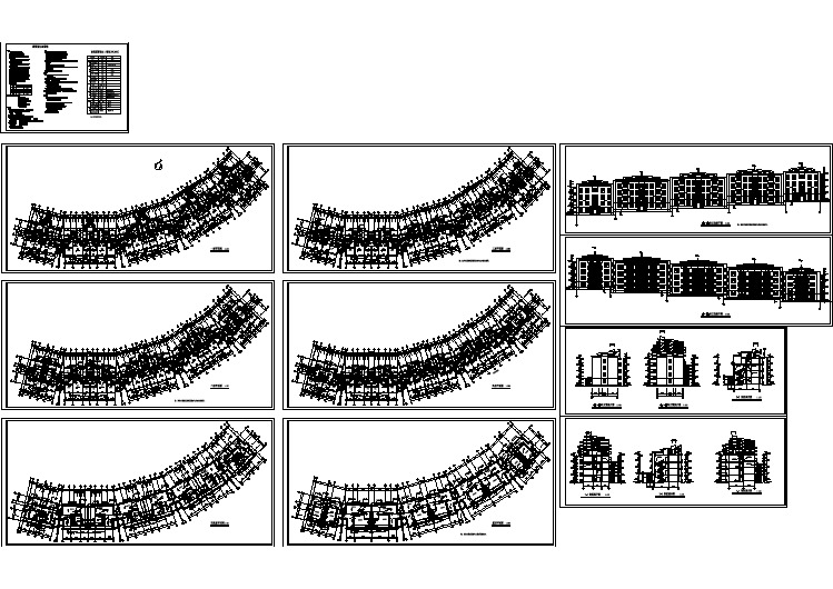 跃层多层住宅楼全套建筑设计CAD施工图