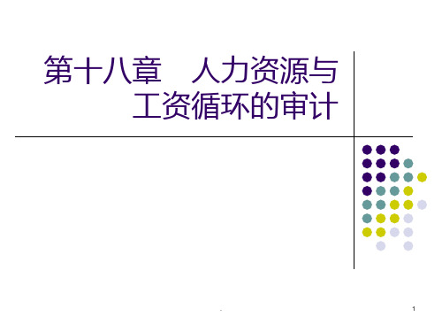 人力资源与工薪循环审计PPT课件