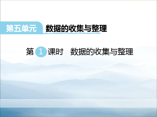 《数据的收集和整理》PPT【优秀课件PPT】