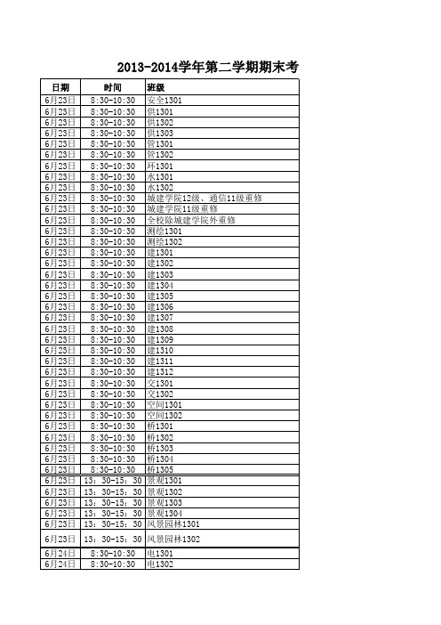 17-18周考试学生用表