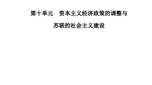 高考历史总复习课件-苏联的社会主义建设