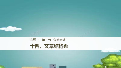 阅读理解之  文章结构题 .ppt