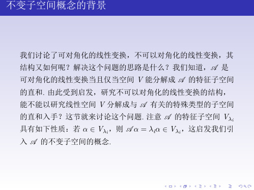 高等代数不变子空间
