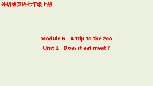 Module6Unit1Doesiteatmeat课件英语七年级上册