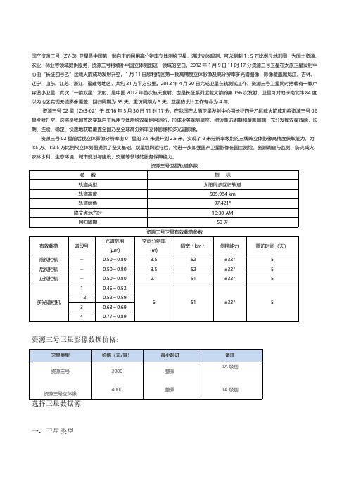 一景资源三号高分卫星影像价格