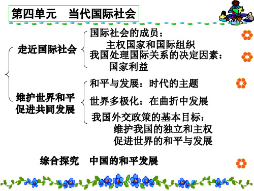 高一政治当代国际社会(1)(教学课件201909)