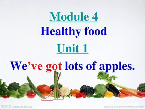 七年级英语上册Module 4 Healthy food Unit 1 We’ve got lots of apples.课件(24张PPT)