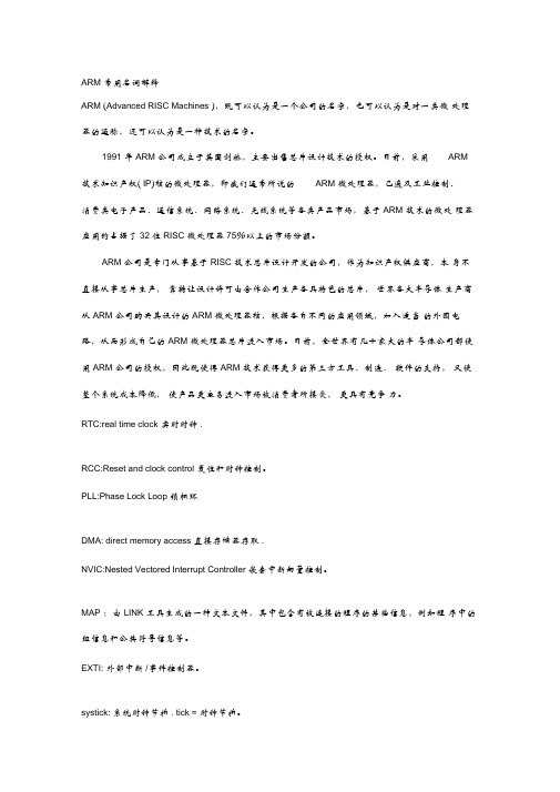 ARM常用名词解释