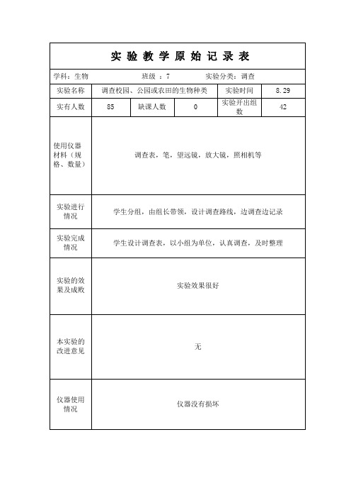 2014.8-12生物实验教学原始记录表7