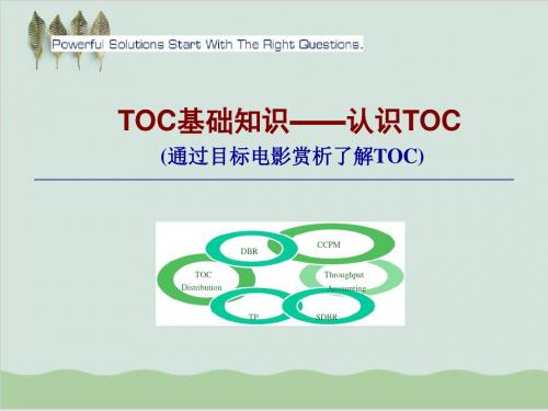 TOC基础知识PPT课件( 29页)
