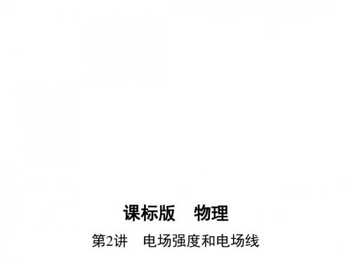 【三年高考两年模拟】2017年高考物理新课标一轮复习(课件+习题)第七章 静电场 第2讲 电场强度和电场线