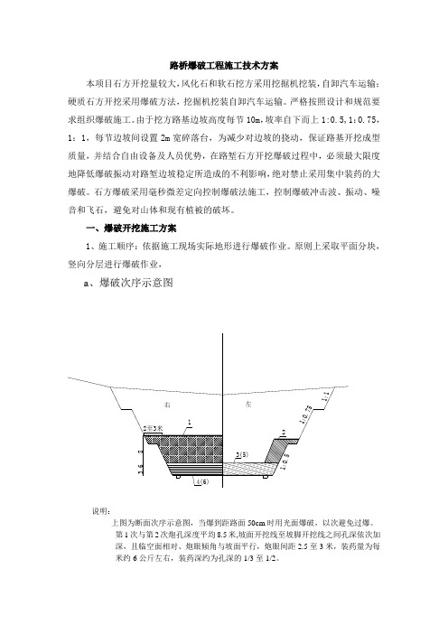 路桥爆破工程施工技术方案