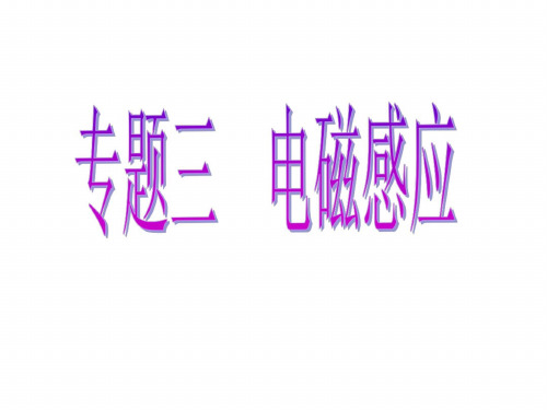 高三物理下学期电磁感应专题