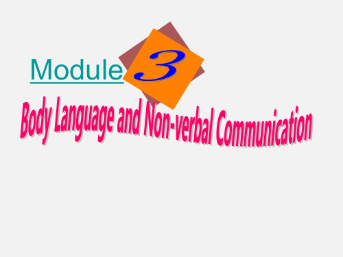 高一英语 Body Language课件
