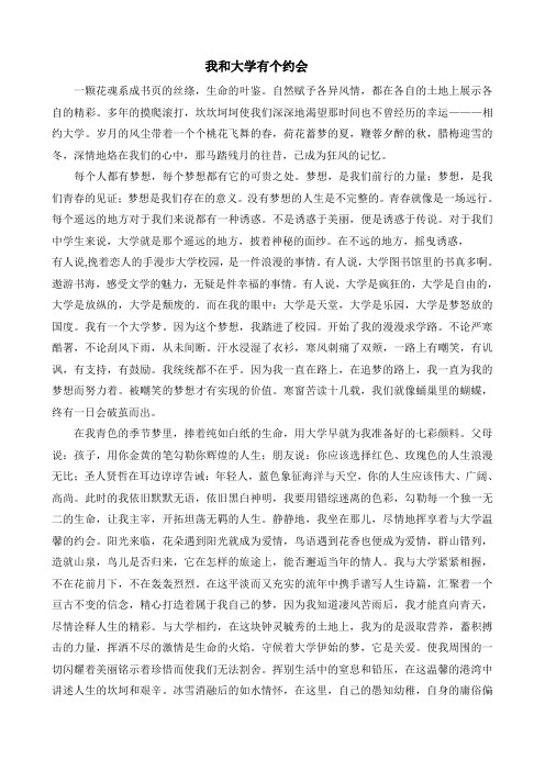 我和大学有个约会