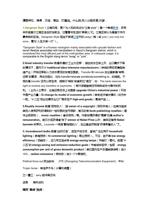 MTI词汇