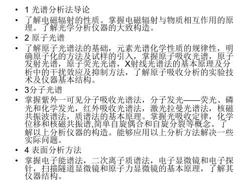笔记--光谱分析法