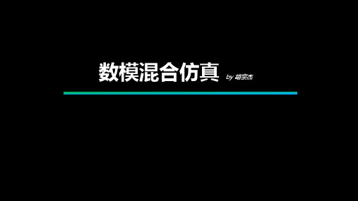 数模混合仿真胡宗杰