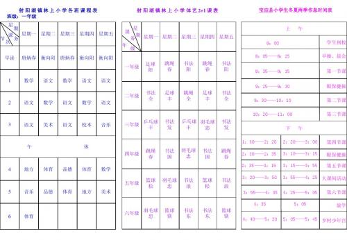林上小学三表合一表.ppt