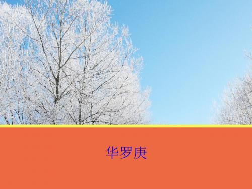 《华罗庚》课件1-优质公开课-粤教版-必修1-精品PPT