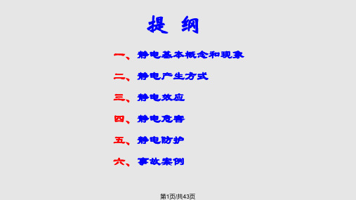 静电防护安全知识PPT课件