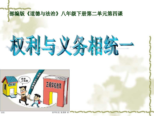 人教版(部编)八年级下册道德与法治：依法履行义务