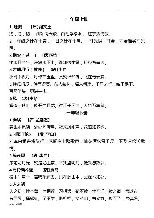 2018诗词大会试题库完整