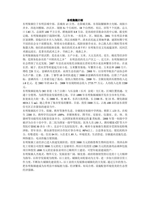 东明集镇介绍