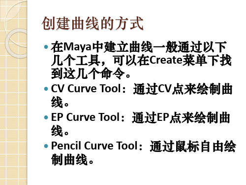 MAYA_3.2_2_创建曲线