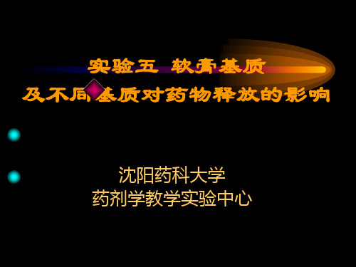 药剂实验 软膏
