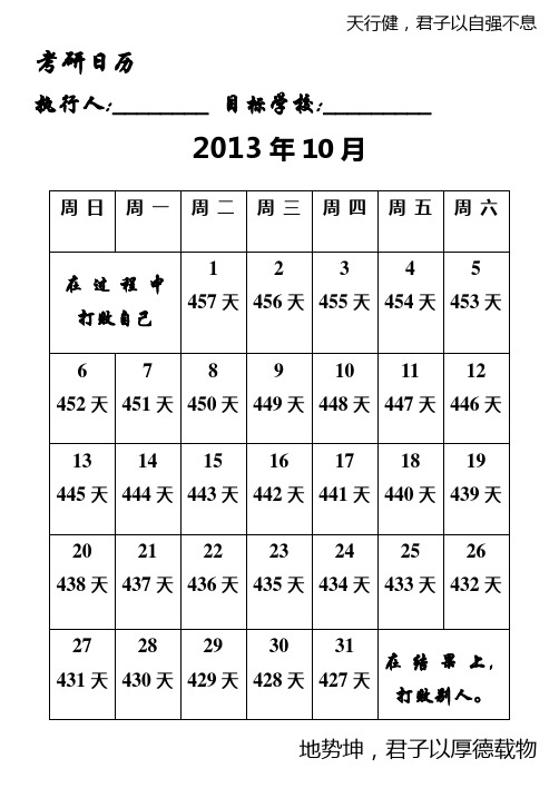 2015年考研日历