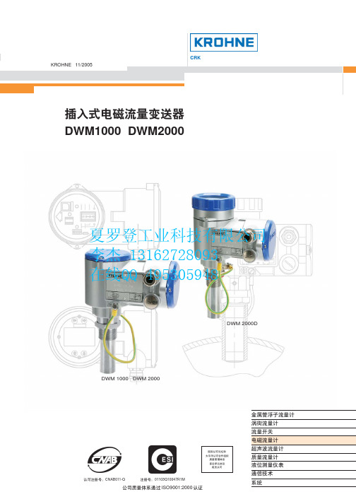 科龙电磁流量计资料(共享)