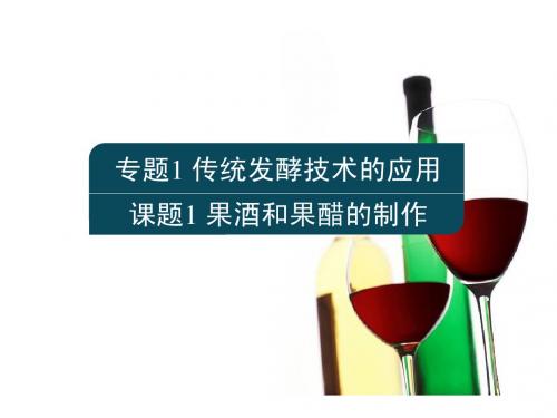 课题1 果酒和果醋的制作