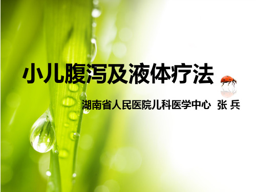 小儿腹泻及液体疗法