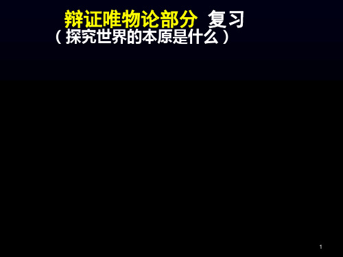 辩证唯物论部分复习PPT课件