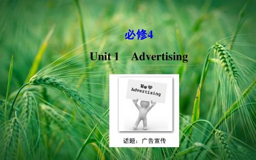 Unit 1 Advertising课件 牛津译林版必修4课件