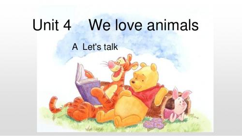 三年级上册英语Unit 4 We love animals PA Le