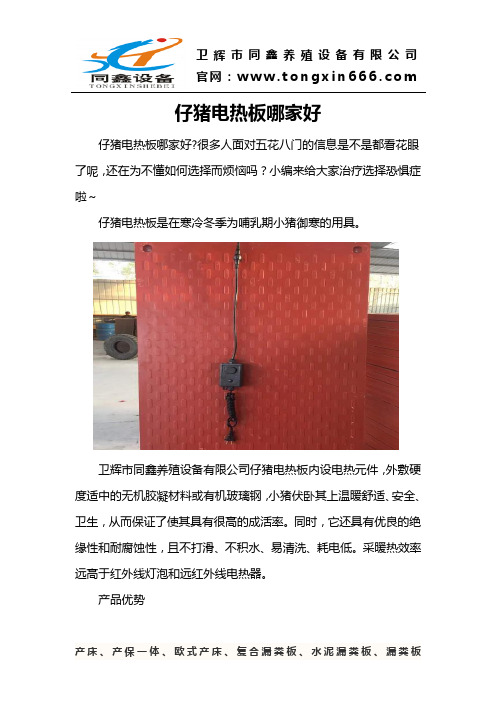 仔猪电热板哪家好