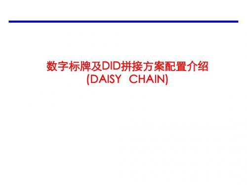 DID拼接屏(DVI DAISY CHAIN)技术资料(20120619)