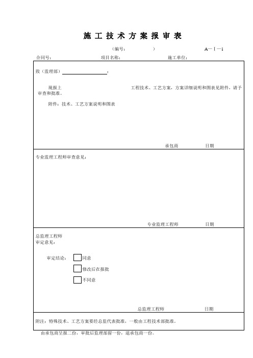 施工方案报审表格.doc