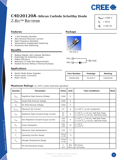 C4D20120A(SiC diode)