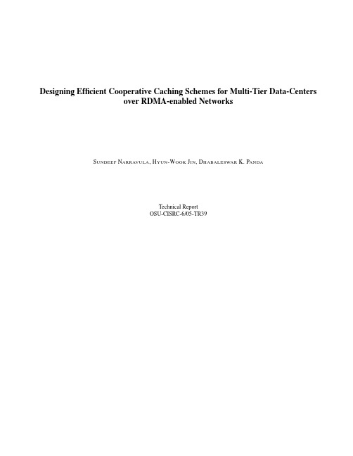 Designing Efficient Cooperative Caching Schemes for Multi-Tier Data-Centers over RDMA–enab