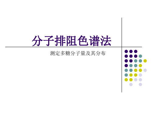 分子排阻色谱法(测定多糖分子量及其分布)--梁翠荣(精)
