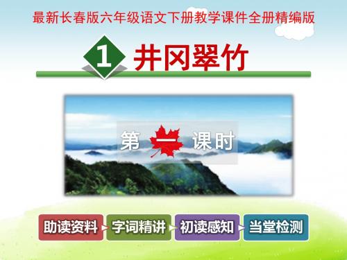 长春版六年级语文下册教学课件全册精编版