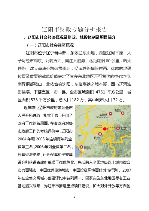 辽阳财政分析报告