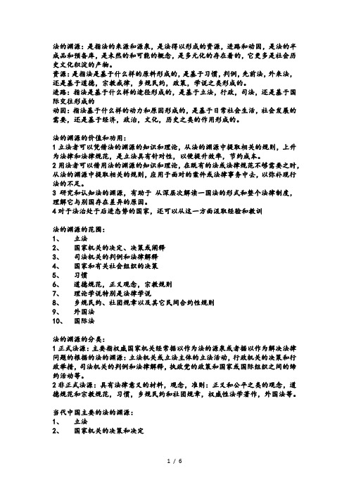 法的渊源Word